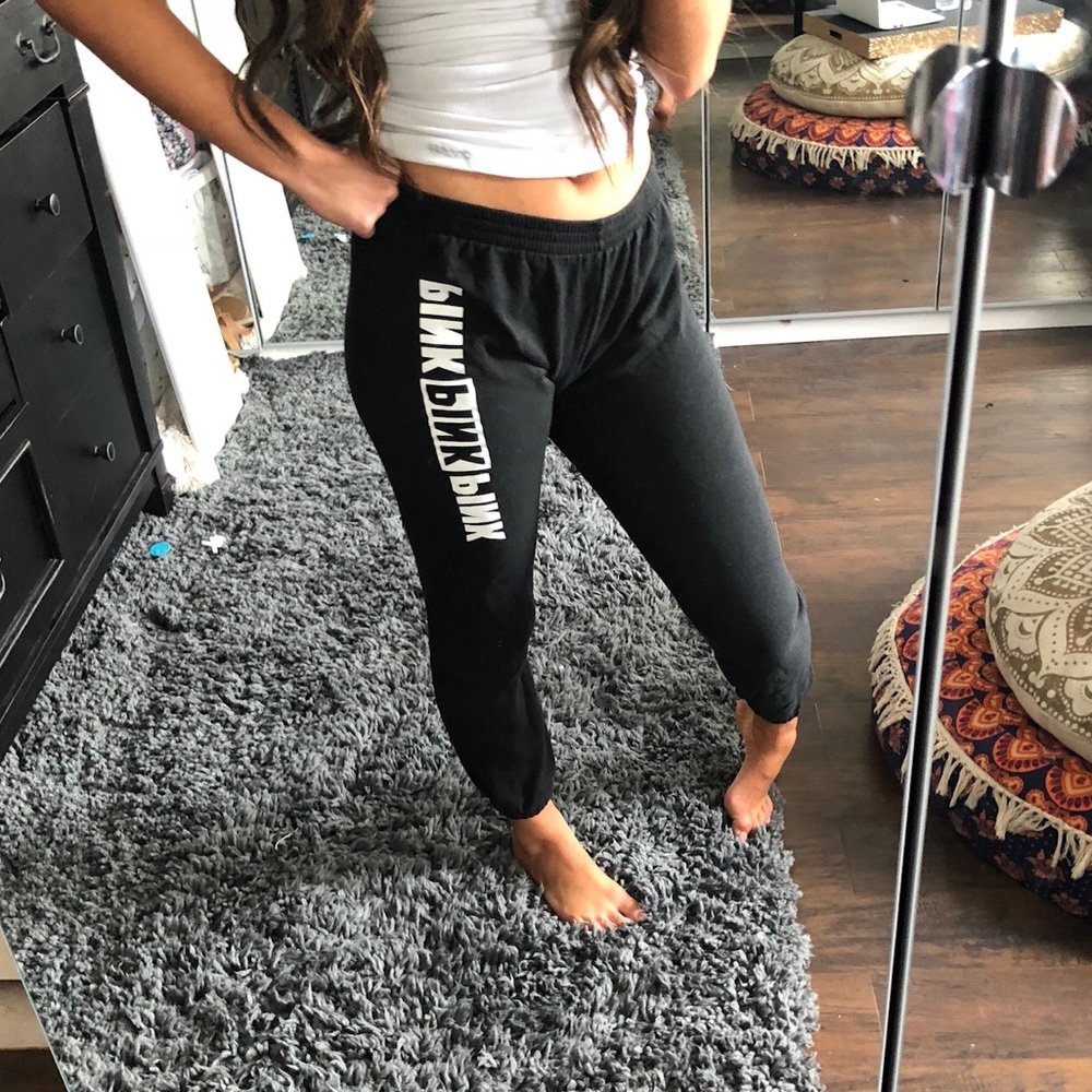 Victoria’s Secret PINK black xsmall sweats